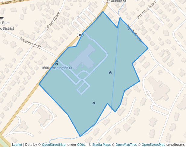 walking in Richard J. McGrath Park map in Newton