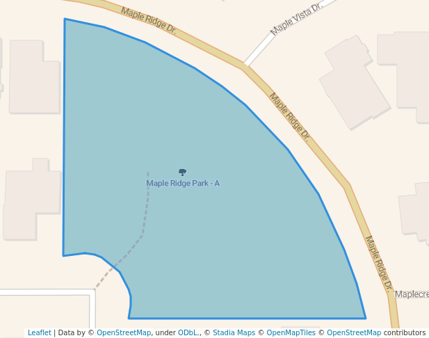 Maple Ridge Park - A in Regina | Map and Routes