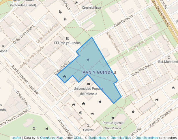 Parque Pan y Guindas in Palencia | Map and Routes