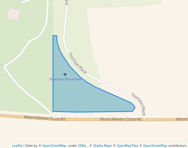 walking in Thomson Place Park map in Saanichton