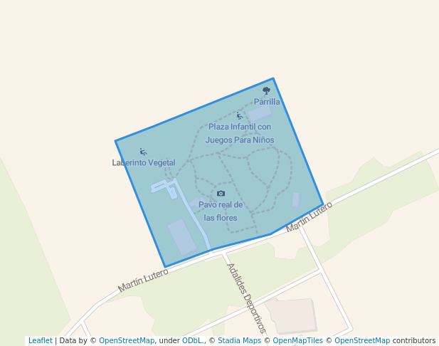 walking in Parque Juan Vortisch map in Montecarlo