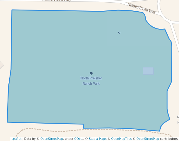 walking in North Preisker Ranch Park map in Santa Maria