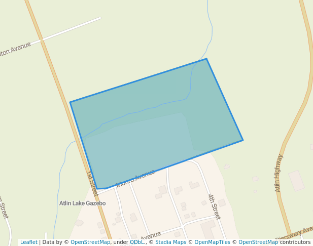 walking in Tarahne Provincial Park map in Atlin