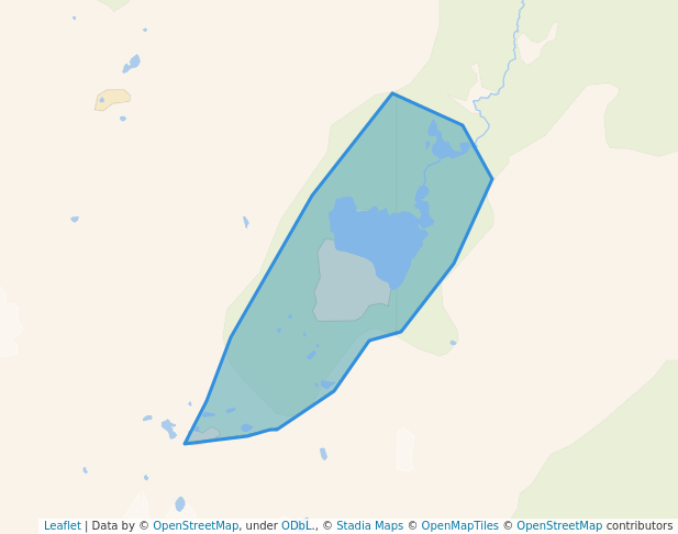 walking in Spatsizi Headwaters Provincial Park map in Iskut
