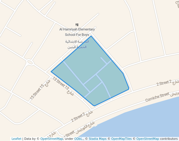 walking in Al Hamriayah Park map in Al Hamriya