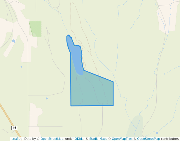 walking in Call Lake Provincial Park map in Smithers