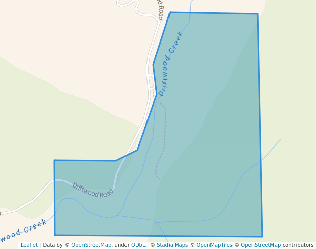 walking in Driftwood Canyon Provincial Park map in Smithers