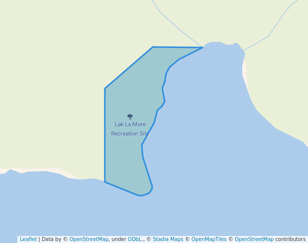 walking in Lak La More Recreation Site map in Heriot Bay