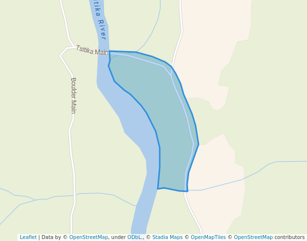 walking in Tsitika Crossing Recreation Site map in Garden Bay