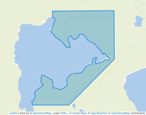 walking in Burden Lake Recreation Site map in Mackenzie