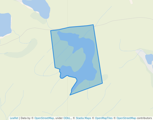 walking in Gates Lake Recreation Site map in Bear Lake