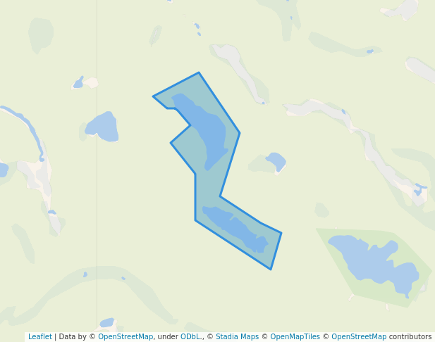 walking in Old Man Lake Recreation Site map in Bear Lake