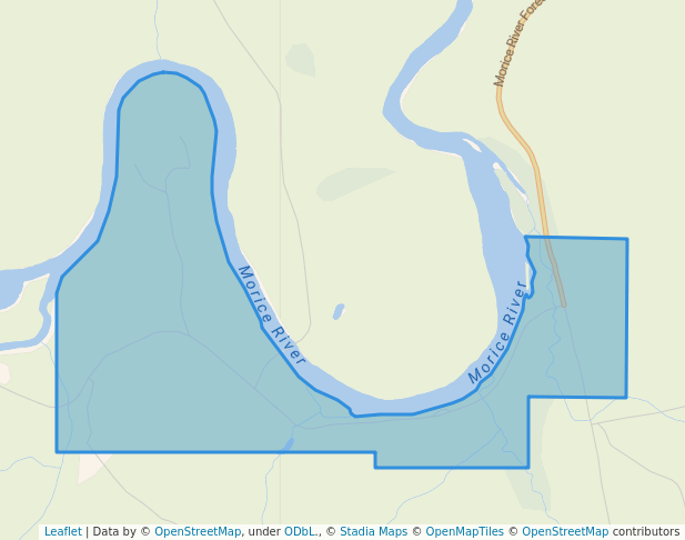 walking in Owen Flats "A" & "B" Recreation Site map in Telkwa