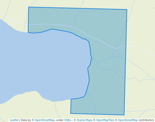 walking in Sweeney Lake East Recreation Site map in Telkwa