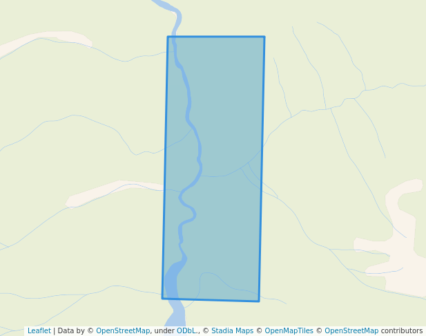 walking in Wicked River Recreation Site map in Tsay Keh Dene