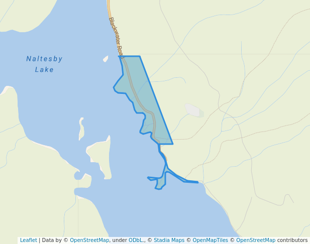 walking in Bobtail Lake Recreation Site map in Vanderhoof