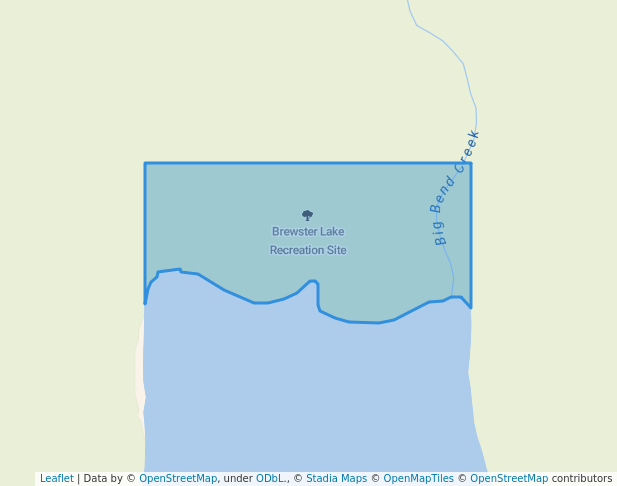walking in Brewster Lake Recreation Site map in Fort Fraser