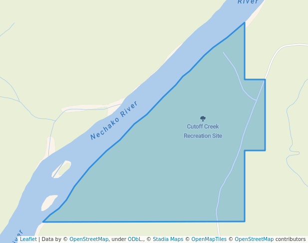 walking in Cutoff Creek Recreation Site map in Fort Fraser