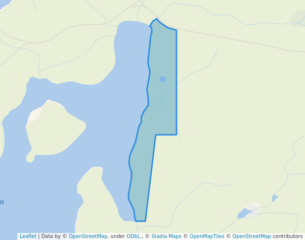 walking in Merton Lake Recreation Site map in Bear Lake