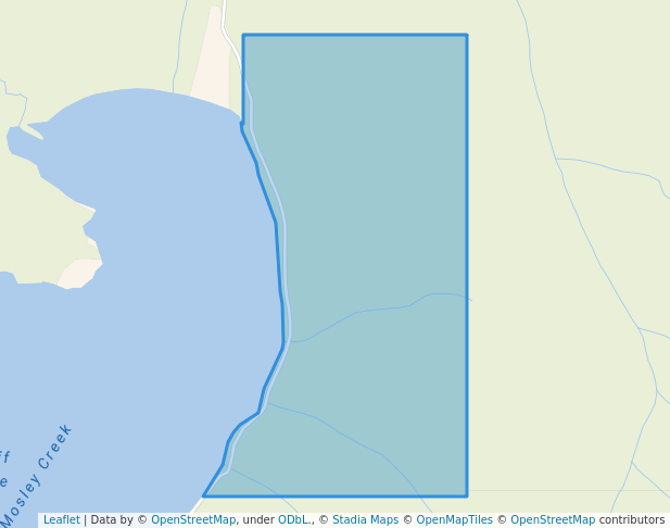 walking in Bluff Lake Recreation Site map in Kleena Kleene