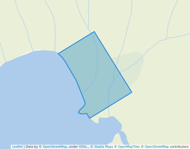 walking in Stewart Lake Recreation Site map in Kleena Kleene