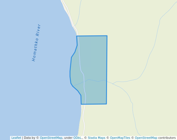 walking in Tatlayoko Lake Northeast Recreation Site map in Kleena Kleene