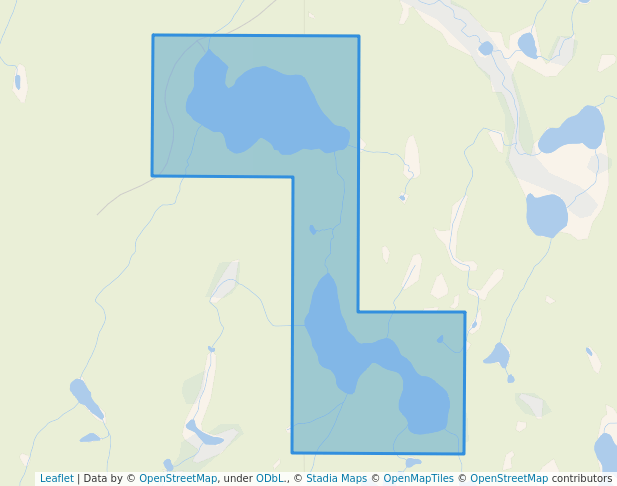 walking in Twan Lake Recreation Site map in Chilanko Forks