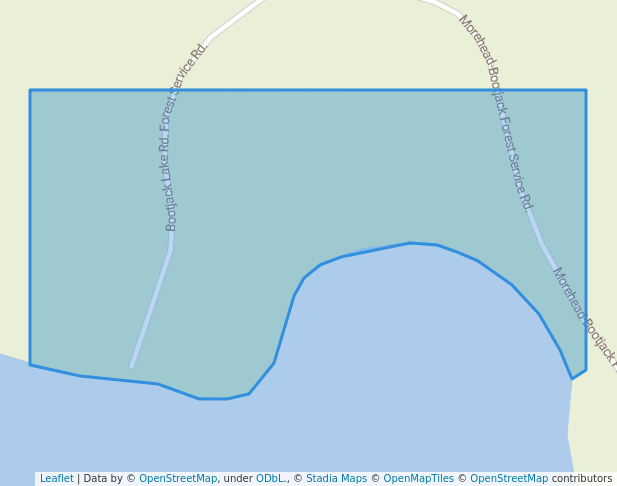 walking in Bootjack Lake Recreation Site map in Big Lake Ranch