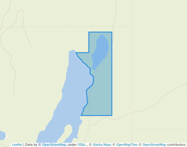 walking in Drewry Lake East Recreation Site map in Canim Lake