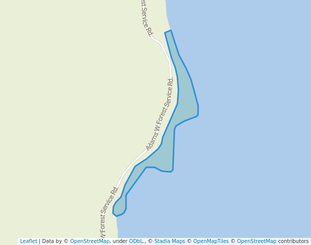walking in Rocky Point Recreation Site map in Magna Bay