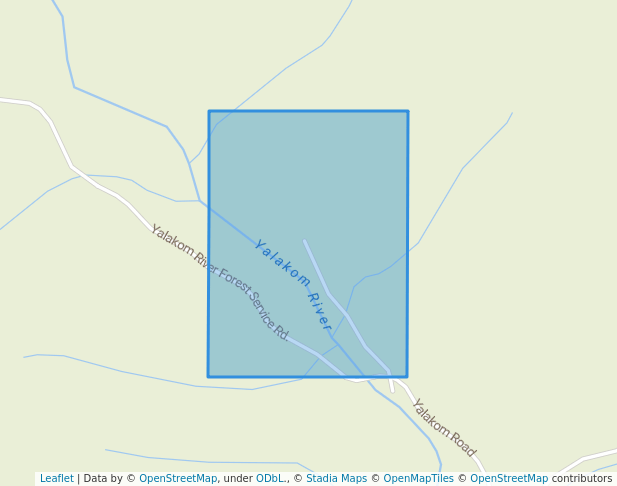 walking in Yalakom Recreation Site map in Pavilion