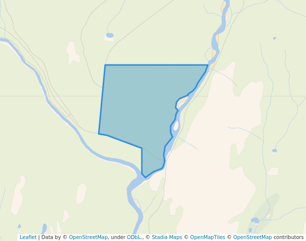 walking in Granby-Burrell Creek Recreation Site map in Greenwood