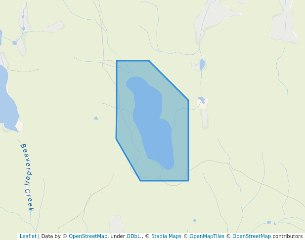 walking in Lassie Lake Recreation Site map in Beaverdell