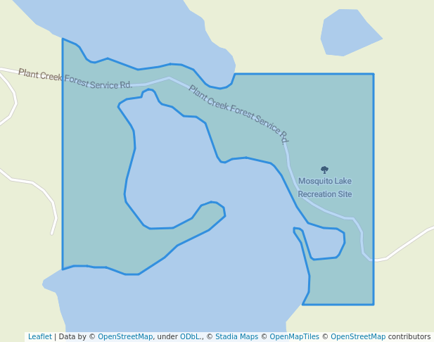 walking in Mosquito Lake Recreation Site map in Nakusp