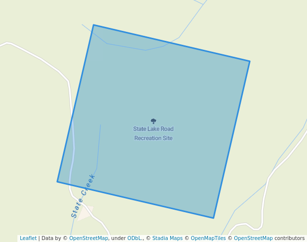 State Lake Road Recreation Site in Beaverdell | Map and Routes