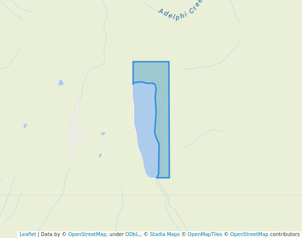 walking in Woods Lake North Recreation Site map in Westwold