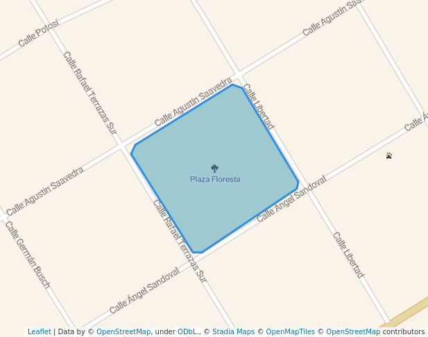 Plaza Floresta in Montero | Map and Routes