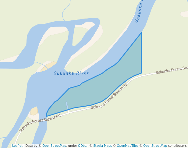 walking in Windfall Creek Recreation Site map in Tumbler Ridge
