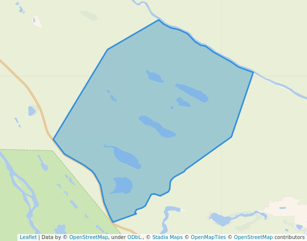 walking in Greg Duke Memorial Recreation Site map in Tumbler Ridge