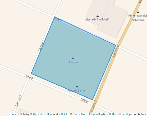 walking in Parque map in Sardinata