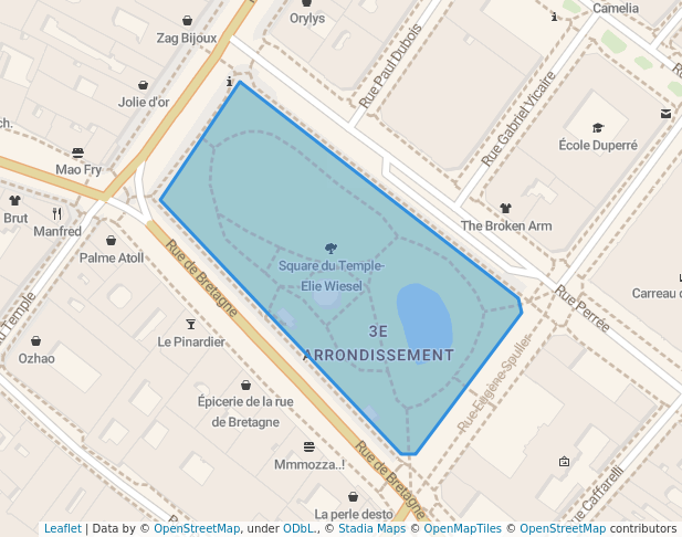 Square du Temple- Elie Wiesel