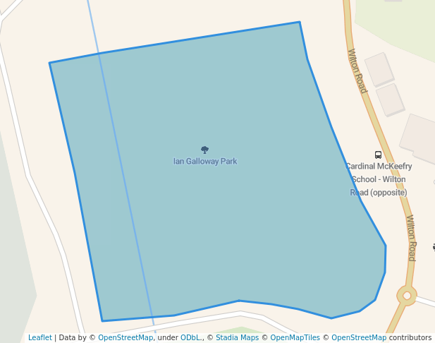 walking in Ian Galloway Park map in Northland