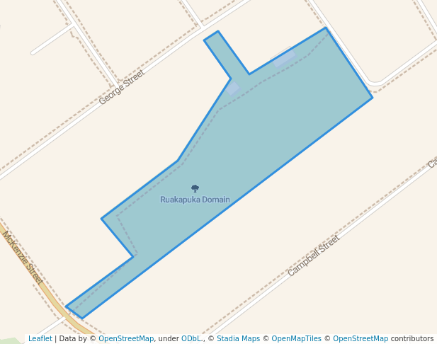 walking in Ruakapuka Domain map in Geraldine