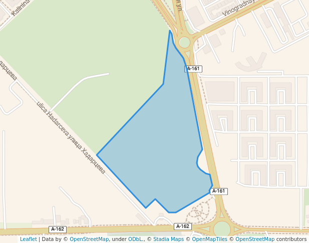 walking in Парк Победы map in Vladikavkaz