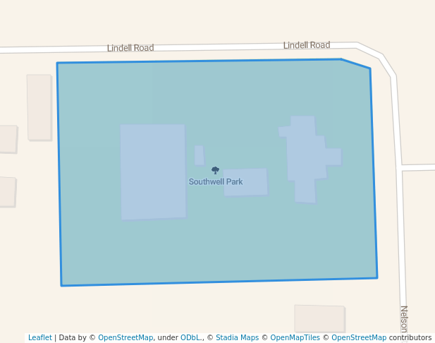 Southwell Park in Spring | Map and Routes