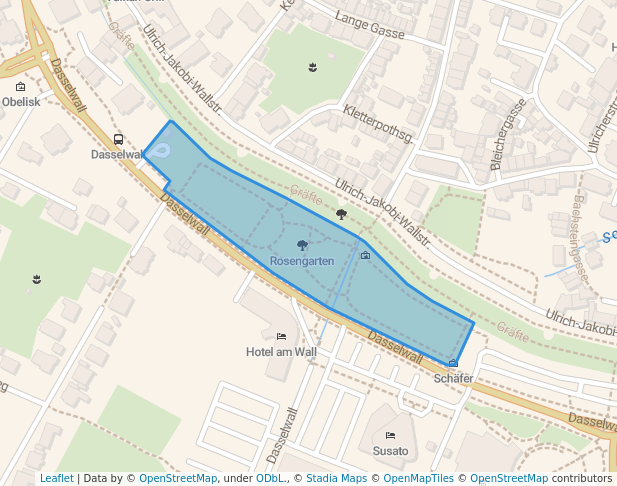 walking in Rosengarten map in Soest