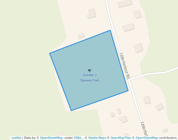 walking in Gorden J Stevens Park map in Lake Charlotte