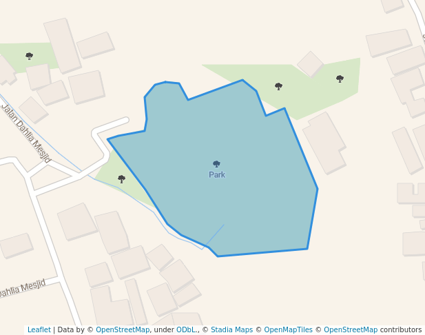 walking in Park map in Bogor