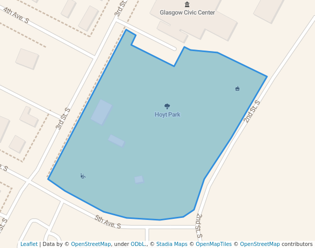 walking in Hoyt Park map in Glasgow