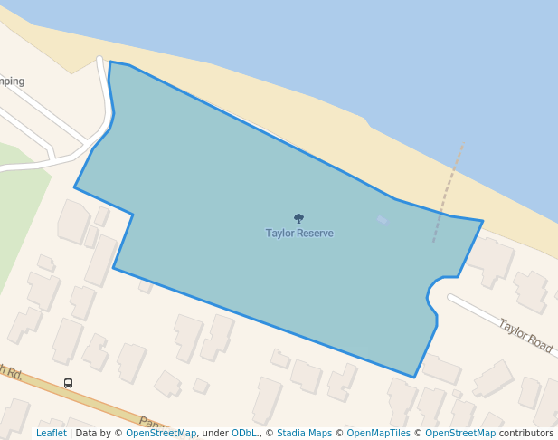 walking in Taylor Reserve map in Papamoa